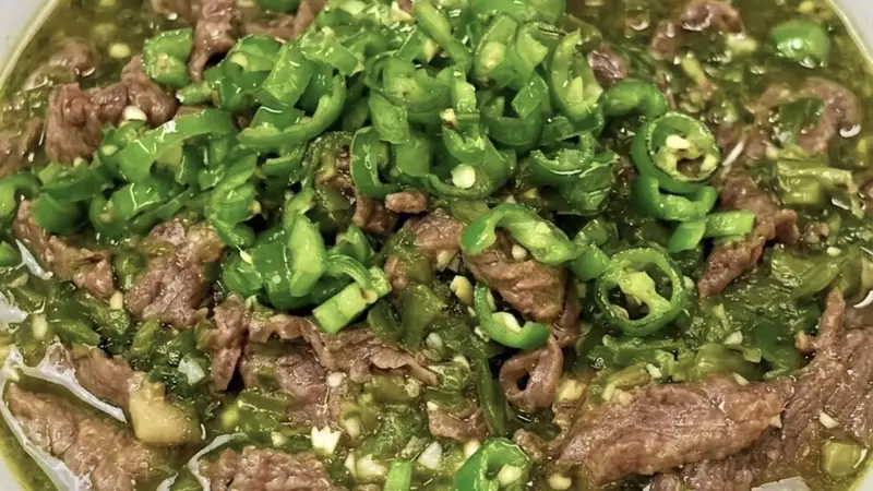 烧椒豆花牛肉：鲜嫩滑口，做法简单又下饭