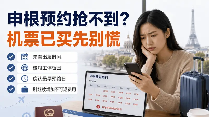 申根预约抢不到,机票已买还能怎么补救?