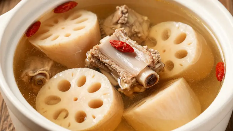 余柑子莲藕排骨汤：一锅清润去燥气，做法独家不踩雷