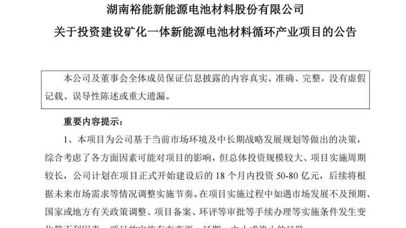 240亿元！磷酸铁锂龙头，大投资