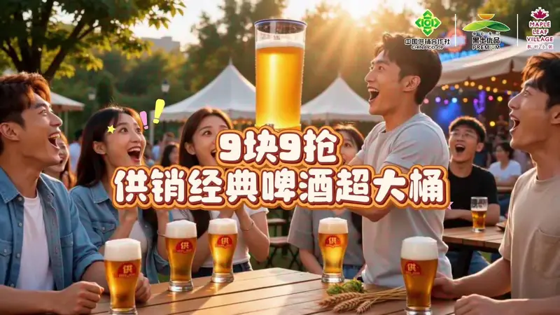 听到烤肉闻到供牌啤酒的麦香了吗?