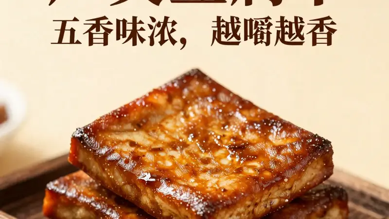 广灵豆腐干:百年五香传奇,越嚼越香的下酒佳品