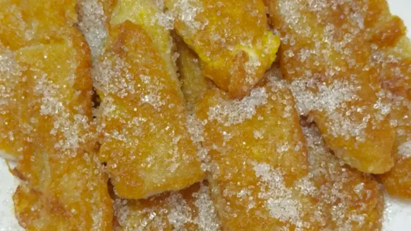 金黄酥脆煎糍粑，米香浓郁一口年味