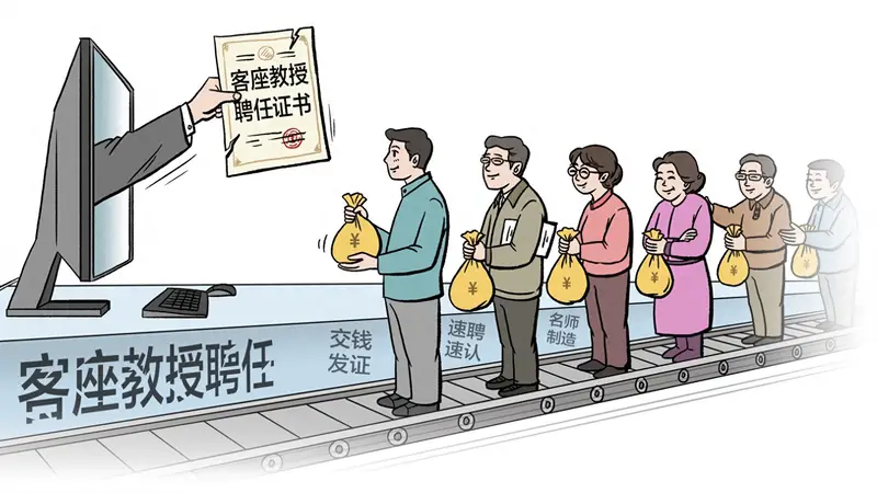 锐评丨花钱买来的客座教授,不过是一场虚假人设秀