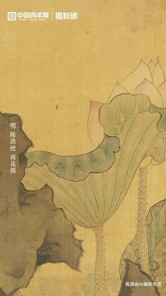图知道 |《荷花图》：石立清池 荷傲萍浮