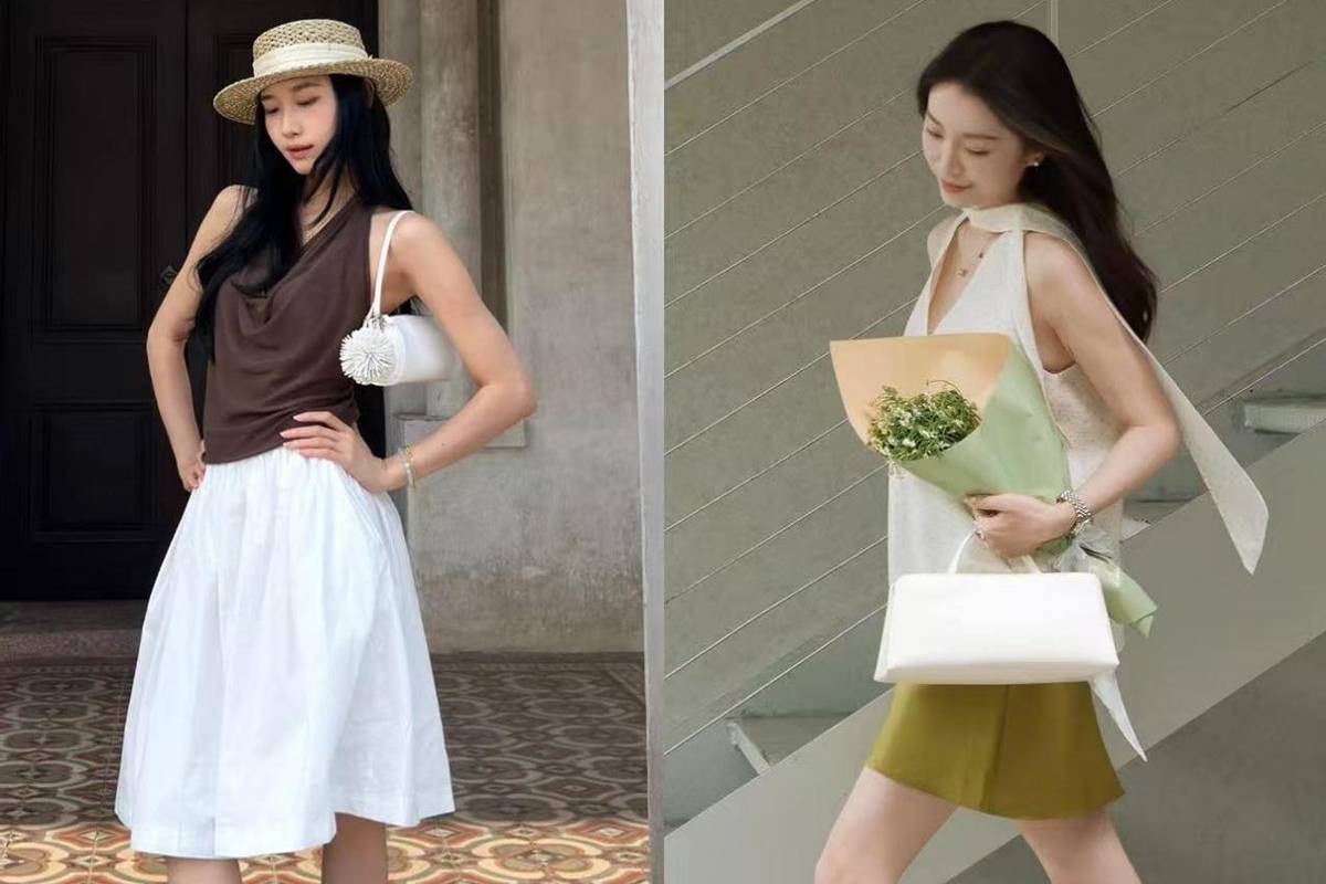 运动鞋不兴了？满大街都在穿“裙子+猫跟鞋”，时髦精致又洋气