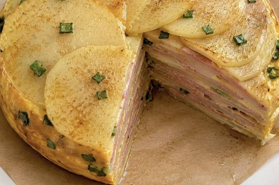 以前土豆只会炖，学会千层派，顿顿光盘