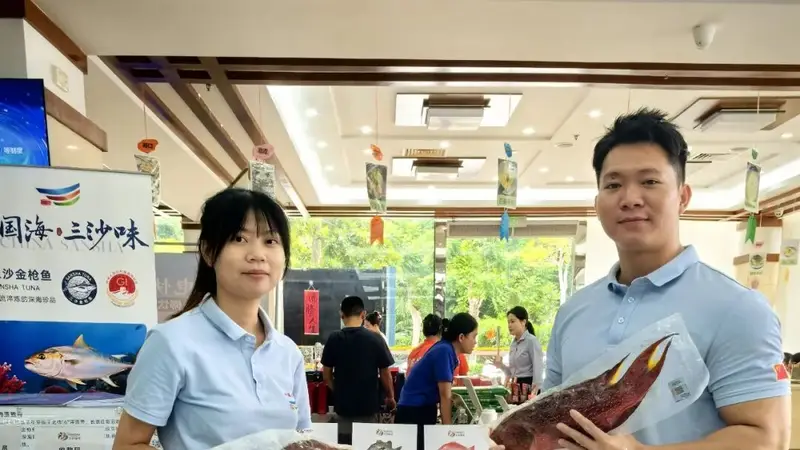 三沙特色海味游进省机关食堂 品鉴展销一站尝鲜