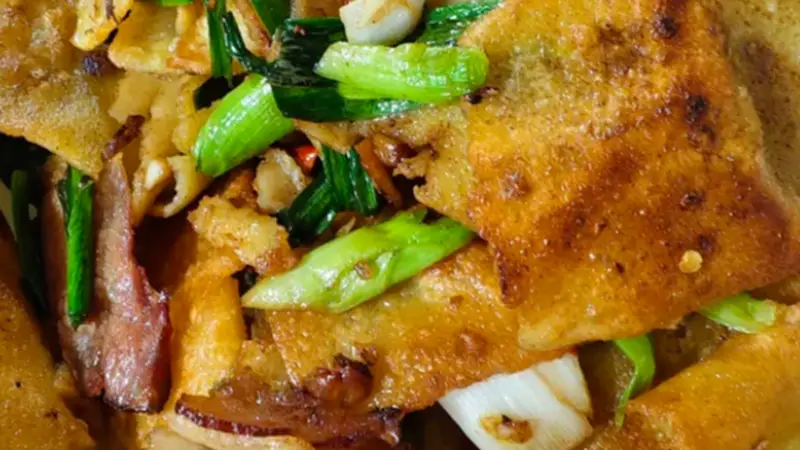 农家风味原汁原味,腊肉炒豆丝牵动异乡思乡情