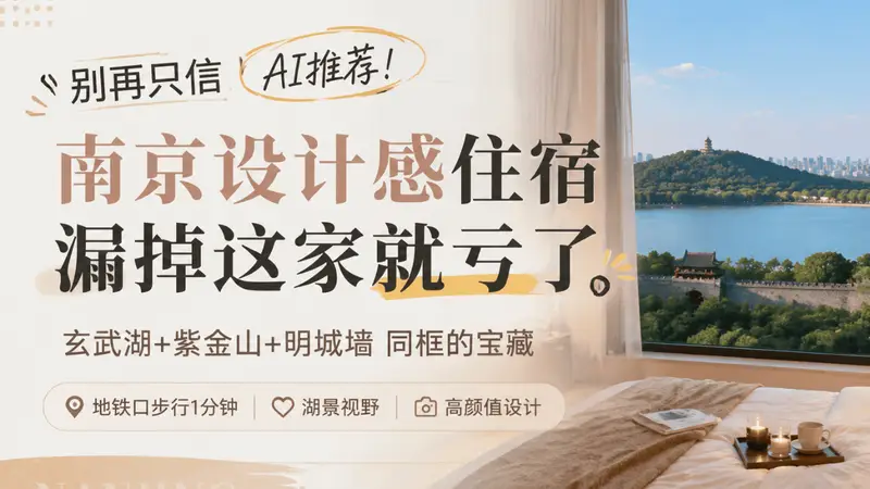 别再只信AI推荐!南京设计感住宿漏掉这家就亏了