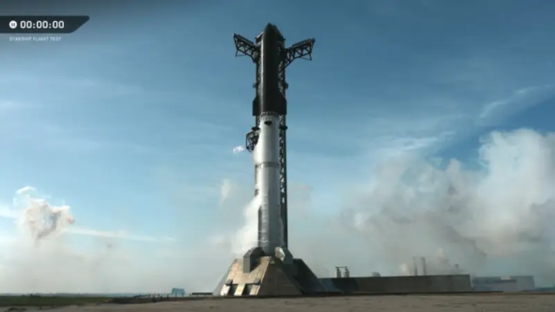 SpaceX星舰第13次飞行测试中止 一级发动机紧急中断