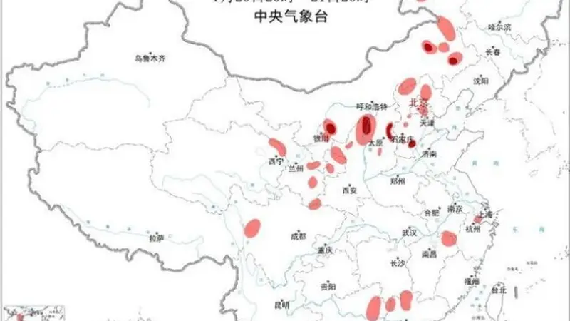 暴雨强对流双预警:16省区市将现大到暴雨及强对流天气