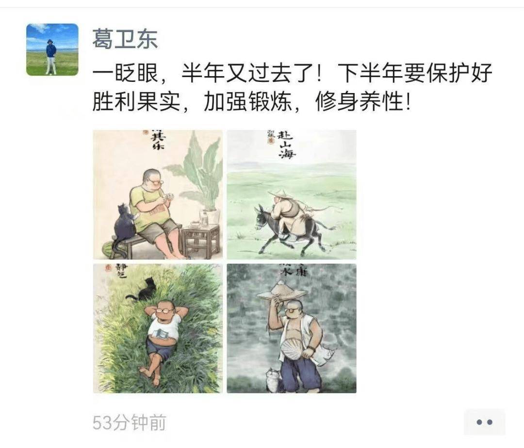 罕见喊话！A股剧烈震荡之际，私募大佬葛卫东借朋友圈发文，“下半年要保护好胜利果实，加强锻炼，修身养性!”，疑似提示风险！目前其兆易创新浮盈约100亿元