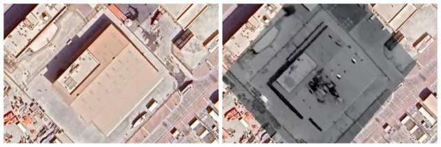 伊朗公布美第五舰队无人机指挥中心被摧毁卫星图像