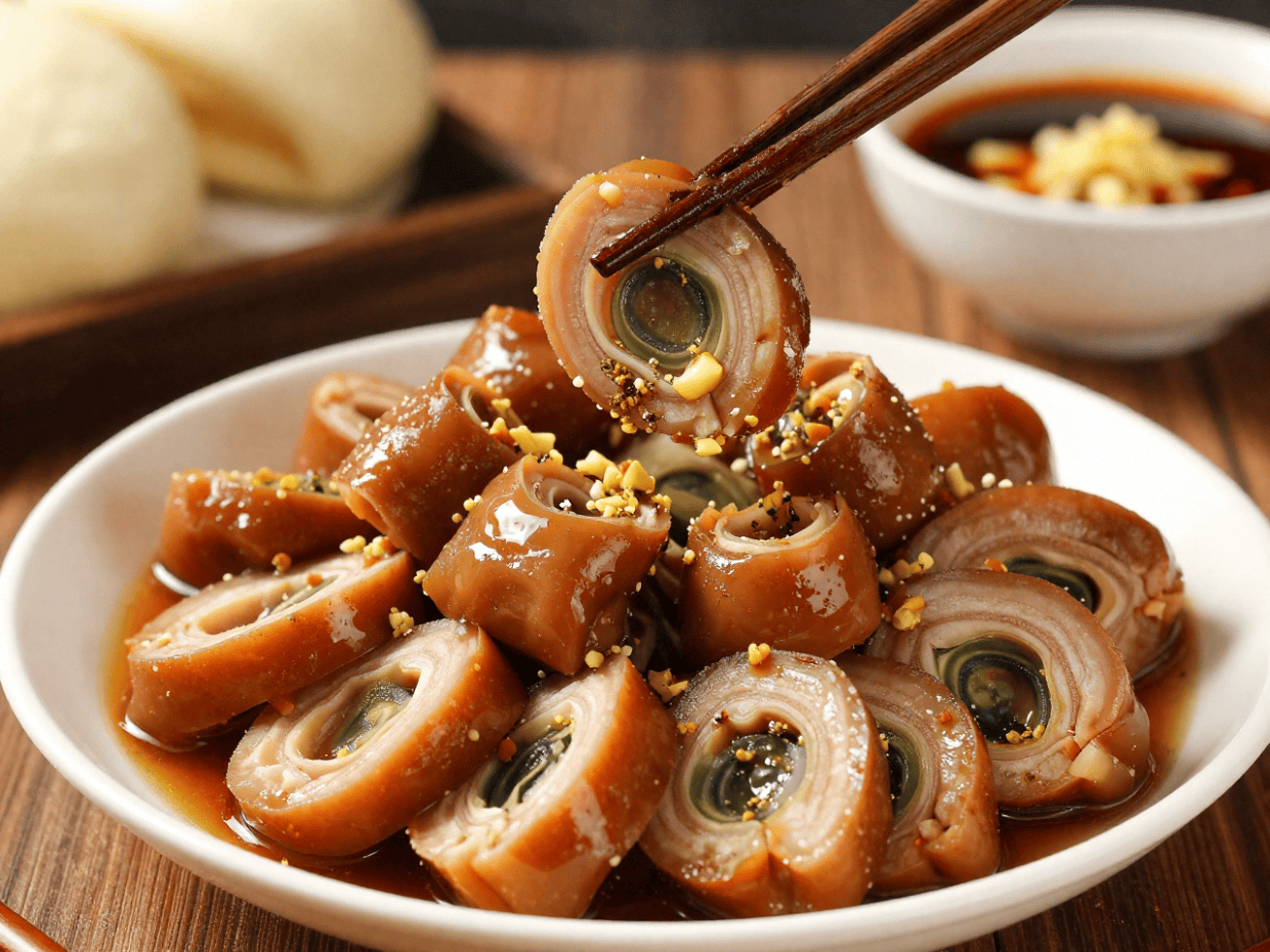 老北京松花小肚儿做法：皮脆肉嫩不腥气