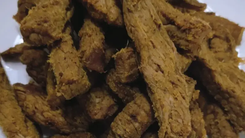 七分干爽三分柔润,风味完胜市面成品肉干