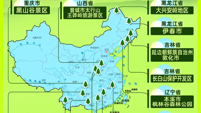 森林避暑好清凉!广西2地上榜全国避暑地图