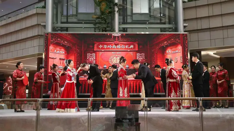 政企协会联动,禅城这场七夕集体婚礼复刻地道广府婚俗