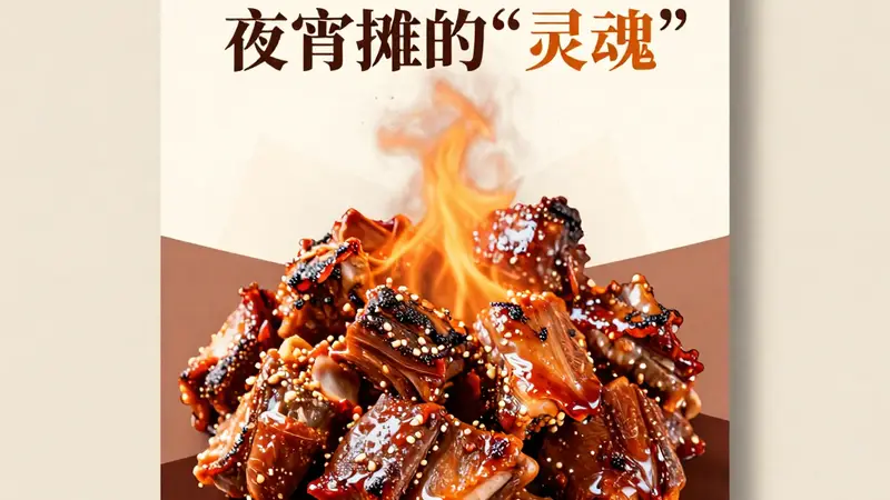 资阳乐至烤肉:炭火+香料,麻辣鲜香,夜宵摊的“灵魂”!