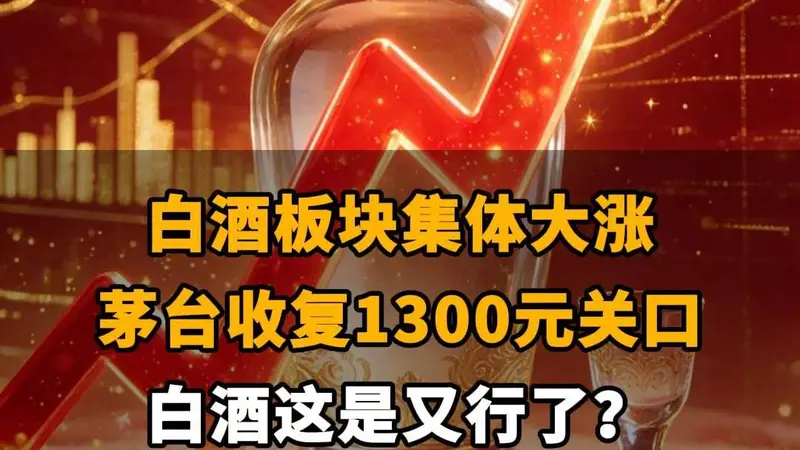 白酒板块大涨 白酒复苏迹象明显