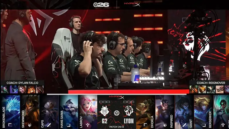 LOL-MSI：Dhokla纳尔单杀BB亚索，LYON状态神勇3-0淘汰G2