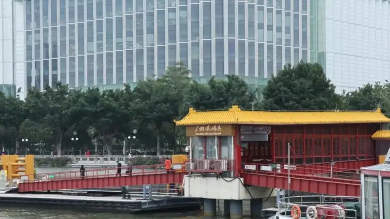 广州塔码头焕新回归,南越文化沉浸式游船“吉祥舫”启航
