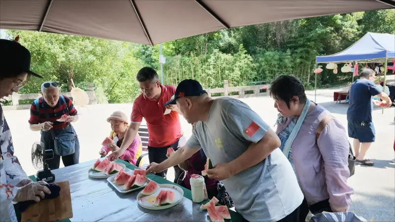 大足石刻暑期放大招 两万斤免费西瓜送游客 凉感拉满还配宋韵NPC互动