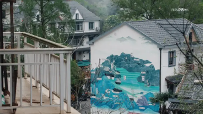 留下西溪源村,山村溪流环绕,近郊乡村慢游很舒心