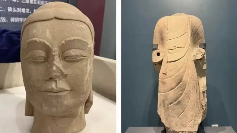 山西一村民耕地时发现1400年前佛首，经鉴定系北齐时期石造像