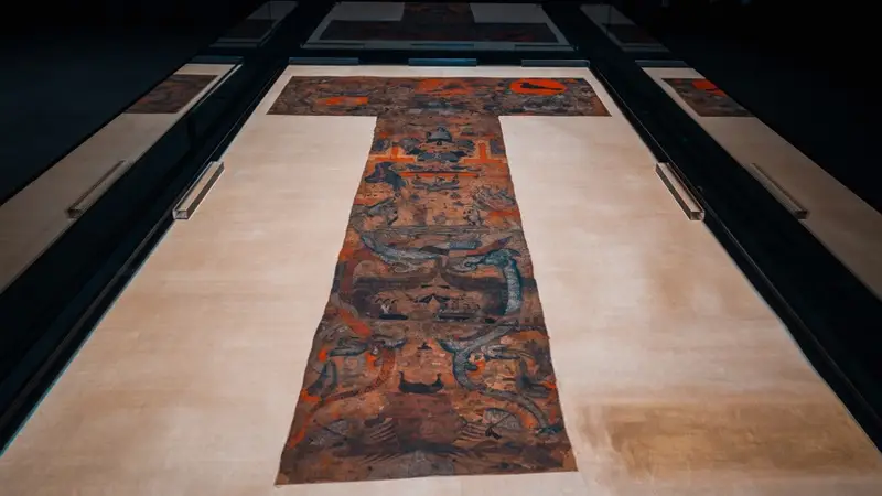 热度升级!马王堆三号墓T形帛画明起“接力”首展
