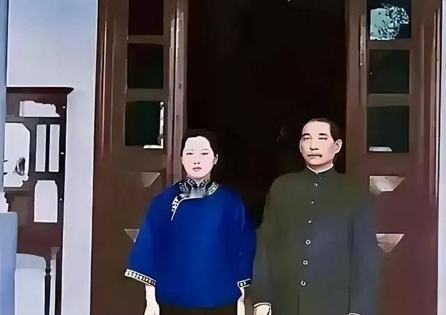 这是30岁的宋庆龄和丈夫孙中山的真实样子，可不是演员演出来的。